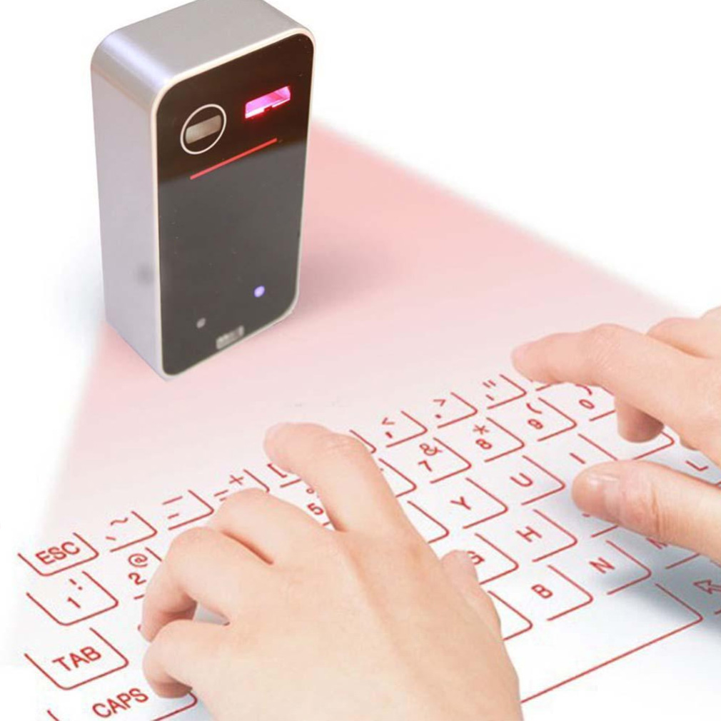 Android Tablet Gaming Accessories - Portable Wireless Laser Keyboard Virtual Projection