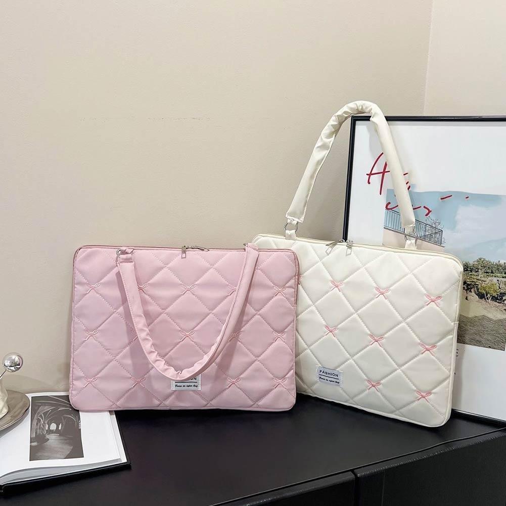 6inch Cartoon Plush Bow Pink L - Tablet Sleeves & Cases Ipad Accessories 评论和价格