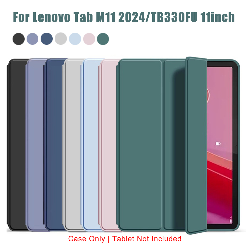 Tri-fold Flip Case For Lenovo  - Lenovo Tablet M11 Accessories 评论和价格