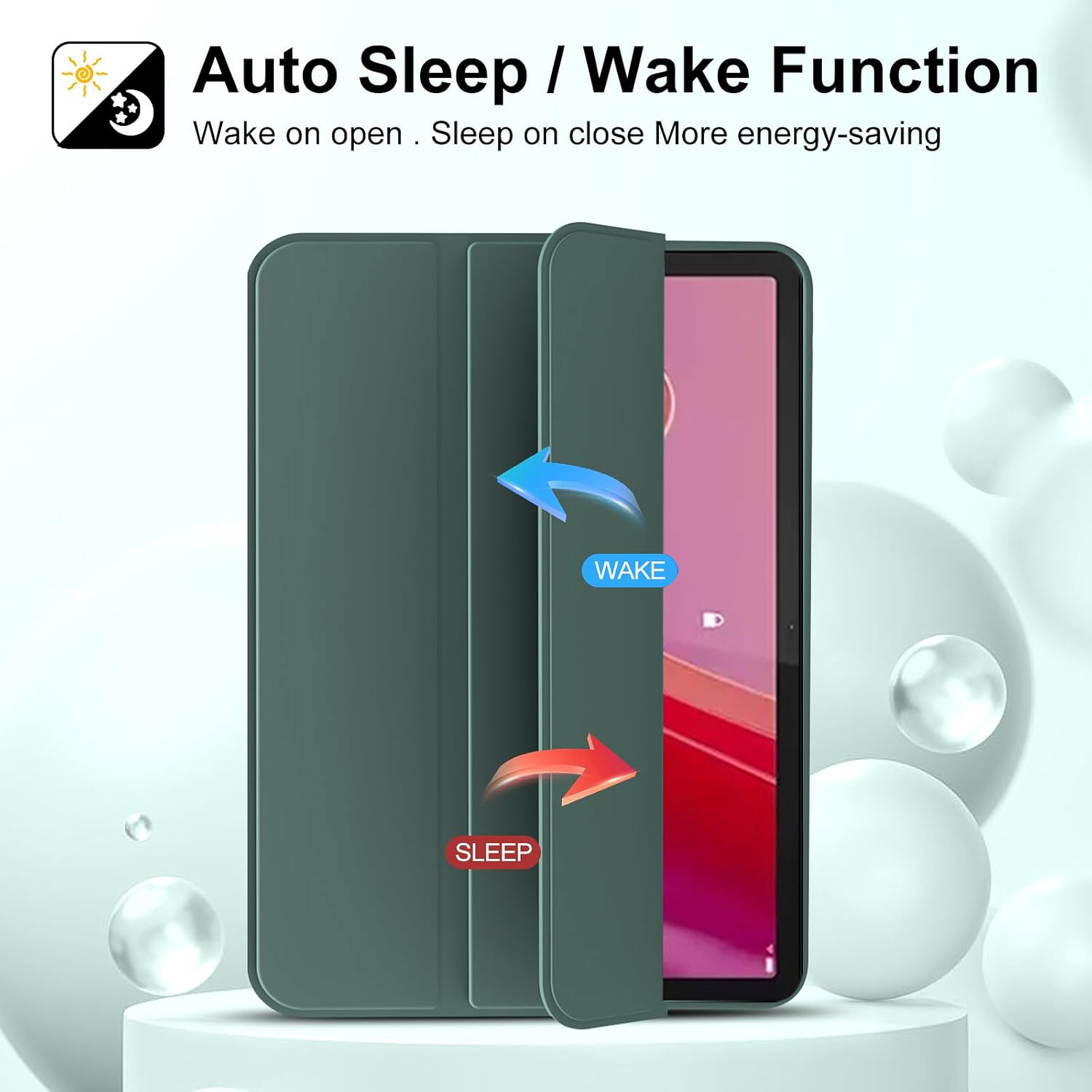 Tri-fold Flip Case For Lenovo  - Lenovo Tablet M11 Accessories 评论和价格