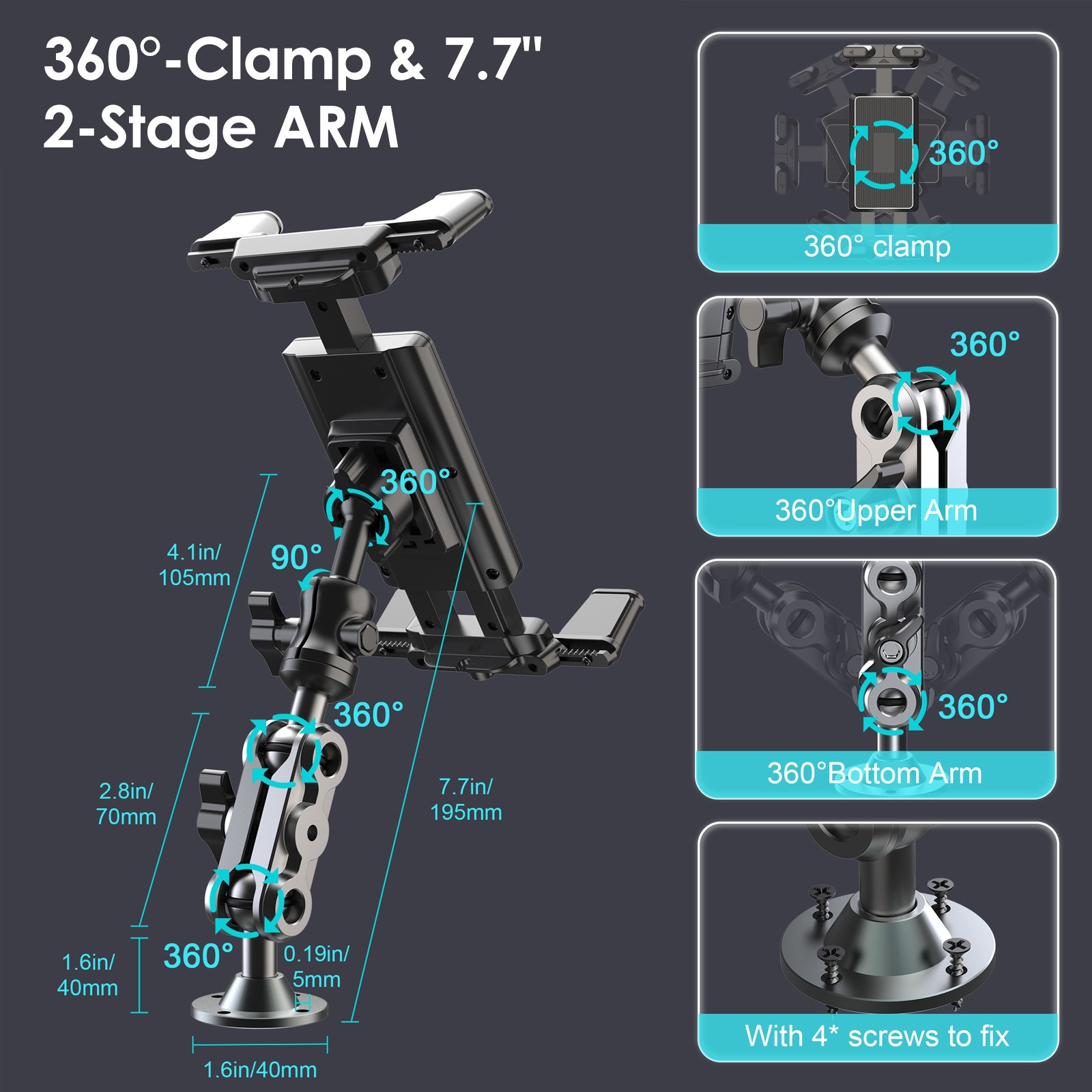 Tablet Mount for Truck Heavy D - Tablet Car Mount 评论和价格