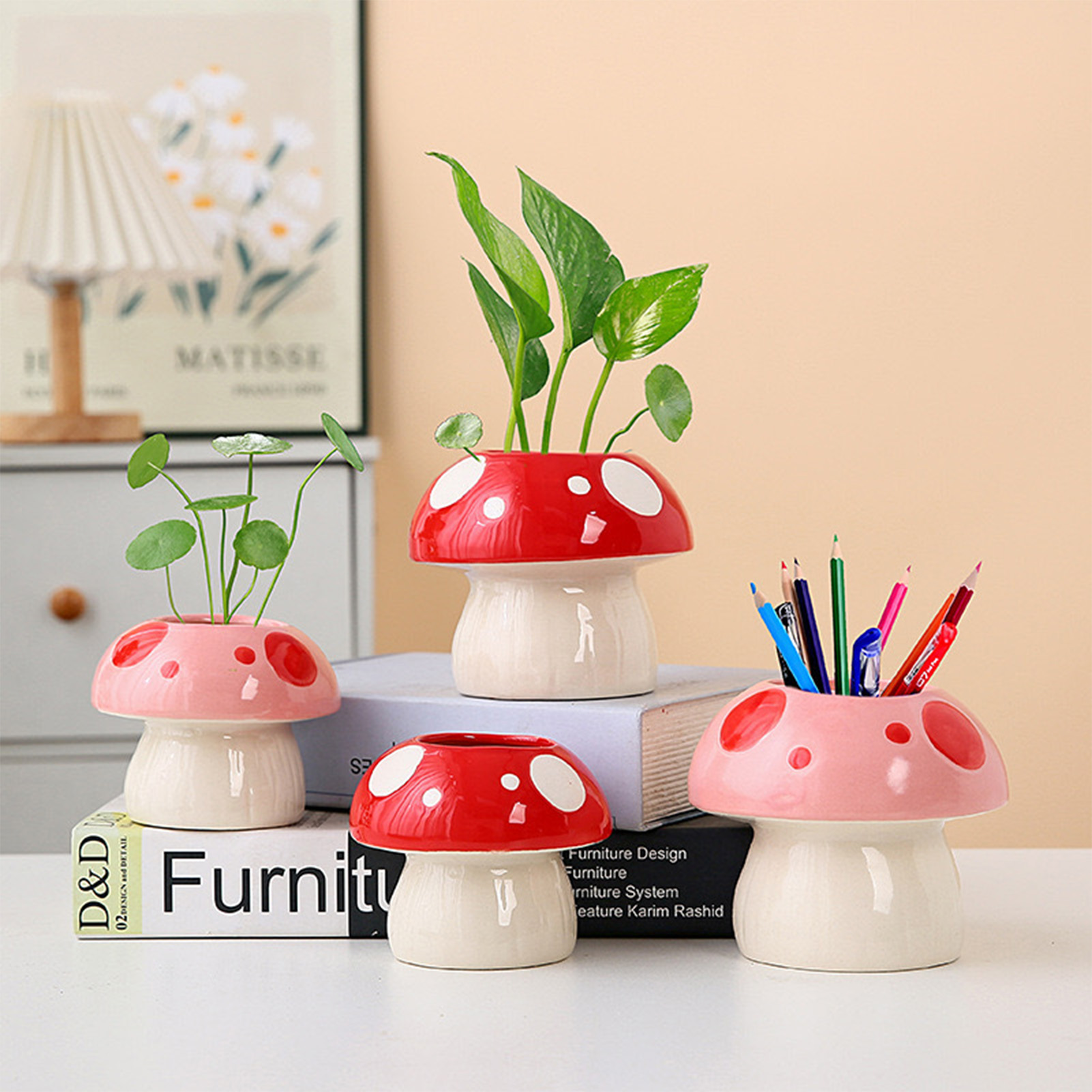 Creative Ceramic Vase Cute Mus - Tablet Reading Accessories 评论和价格