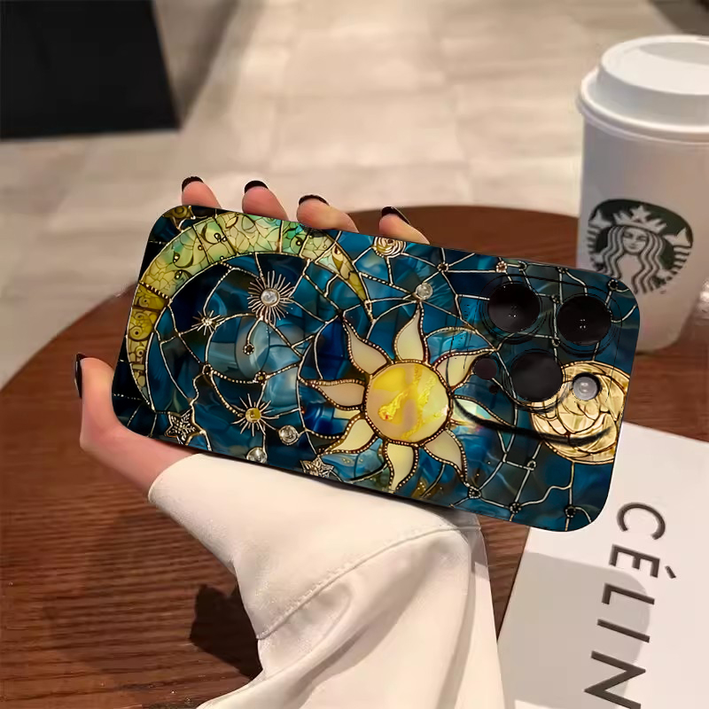 Aesthetic Sun Moon Print Phone - Tablet Accessories Aesthetic 评论和价格