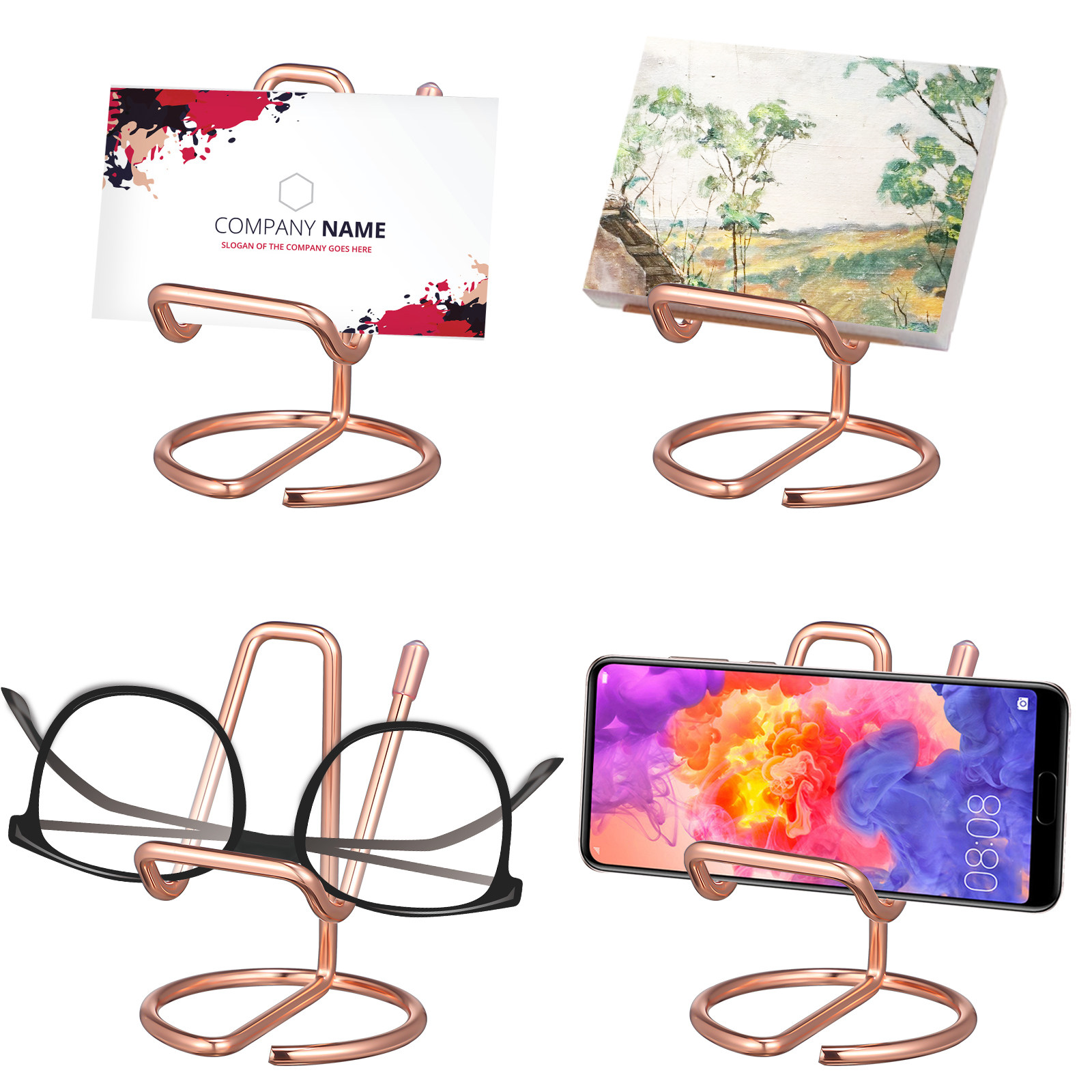 2Pcs Metal Phone Holder Deskto - Tablet Reading Accessories 评论和价格