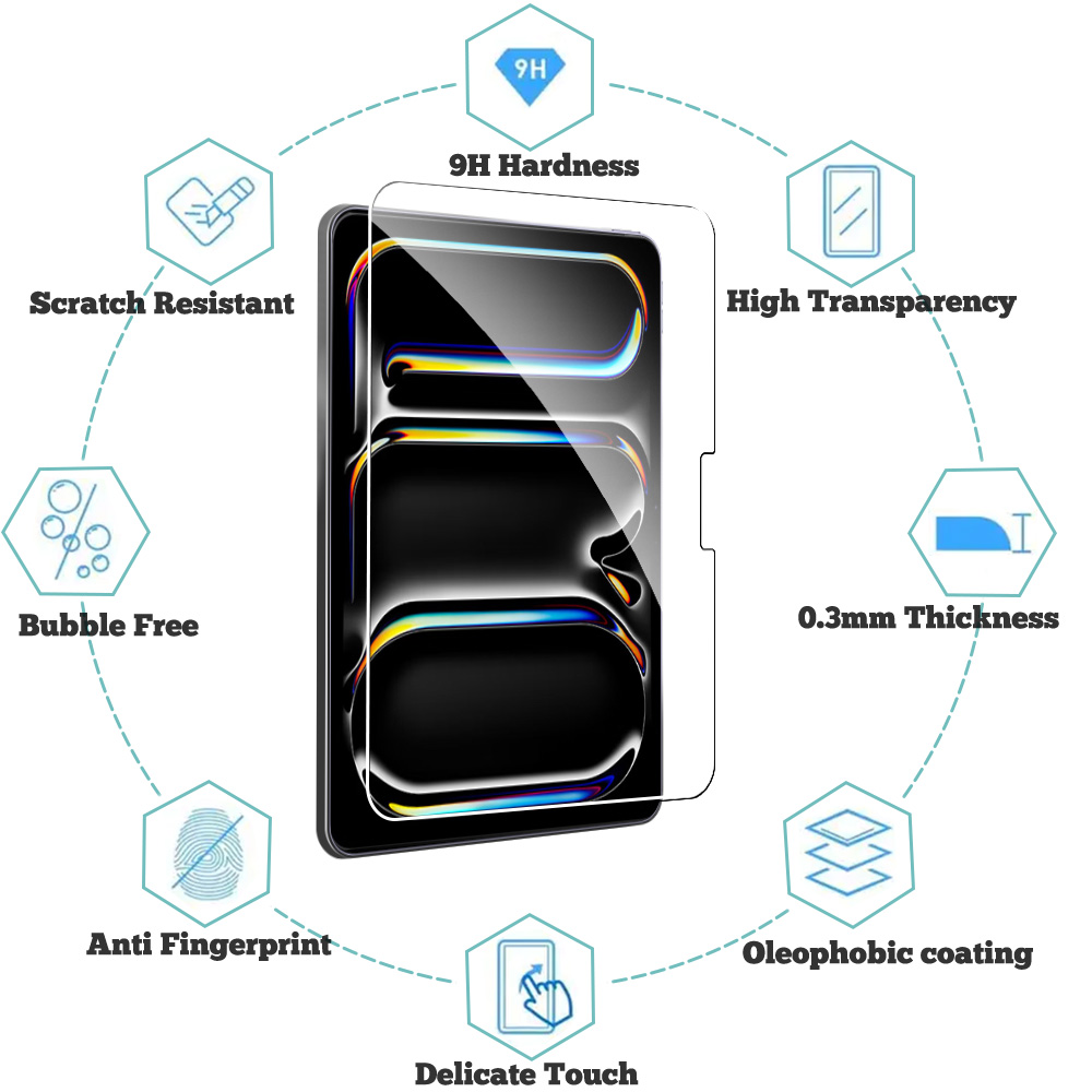 2Pcs Tempered Glass Screen Pro - Lenovo Tablet M11 Accessories 评论和价格